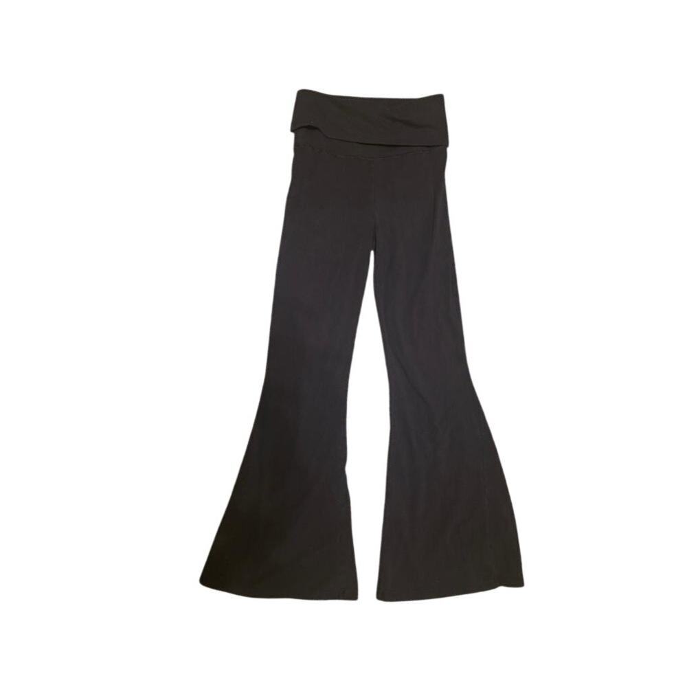 OFFLINE by Aerie OG Foldover Super Flare Leggings Black Y2K Yoga Pants M